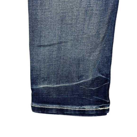 BKE Denim Sabrina Stretch Cropped Capris Jeans Women's Sz 24 Medium Wash Faded - Picture 7 of 12